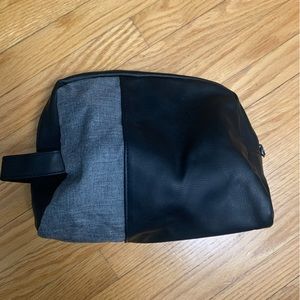 Black and grey toiletry/make up bag